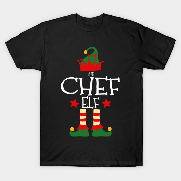 Chef Elf Matching Family Group Christmas Party Pajamas T-Shirt by uglygiftideas